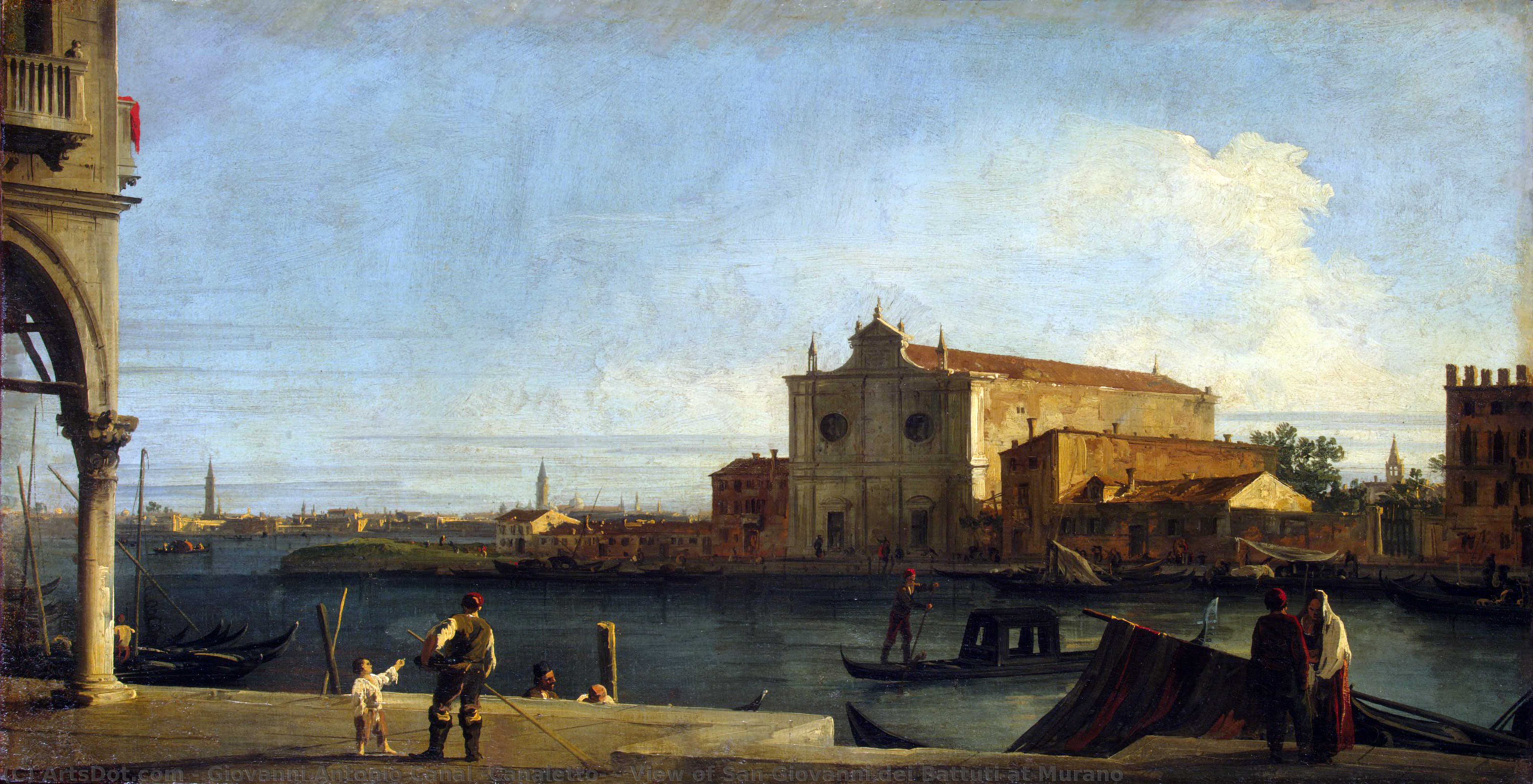 View Of San Giovanni Dei Battuti At Murano — Каналетто
