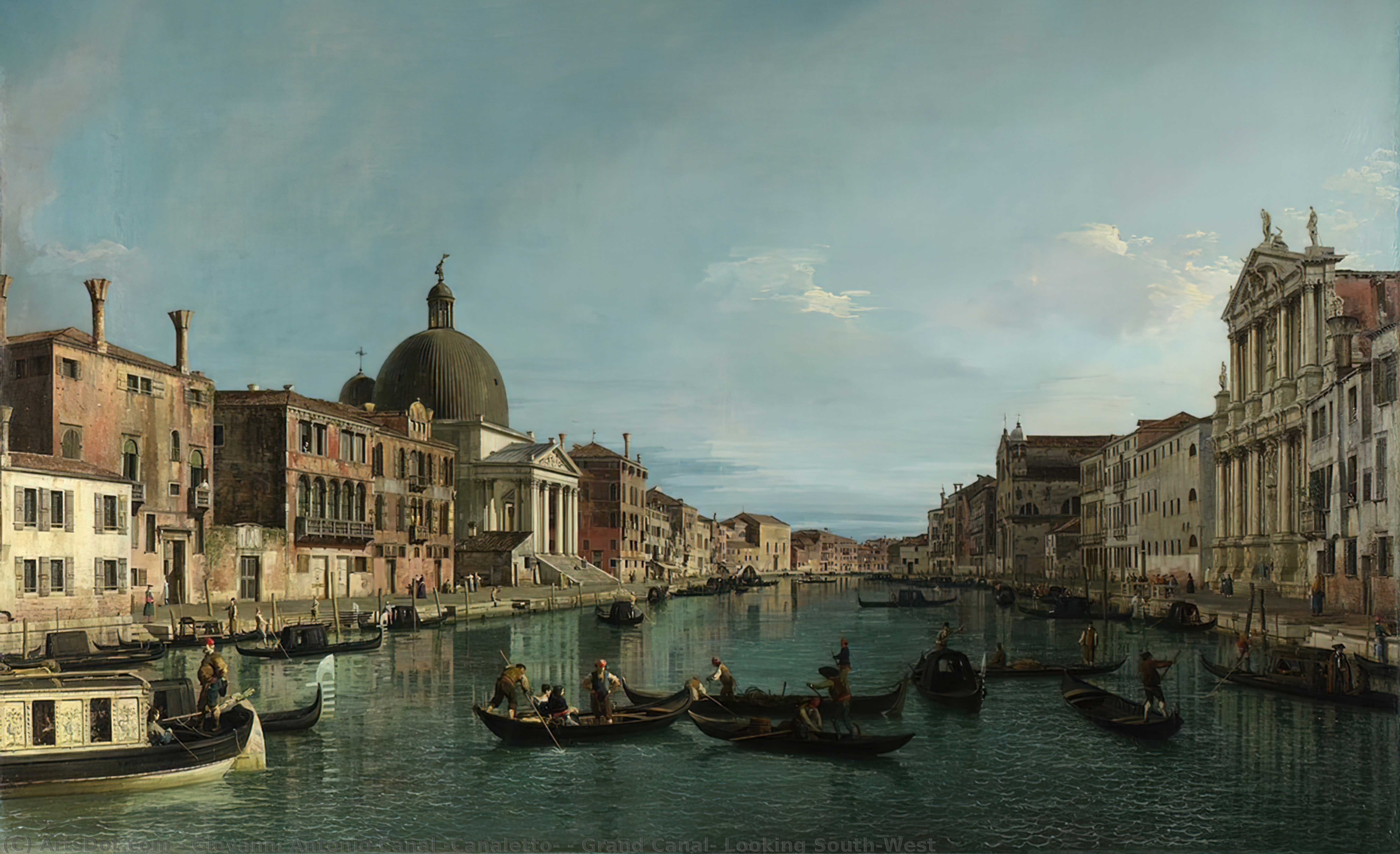 Grand Canal: Looking South-west — Каналетто