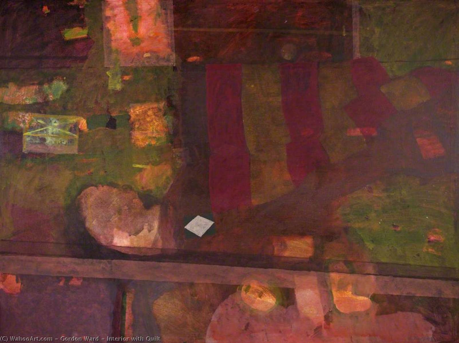Interior With Quilt — Gordon Ward