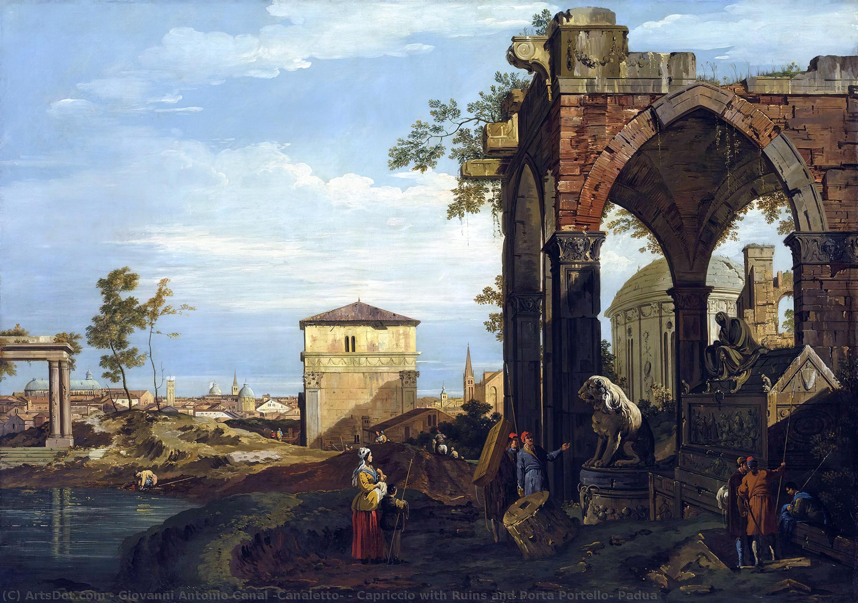 Capriccio With Ruins And Porta Portello, Padua — Каналетто
