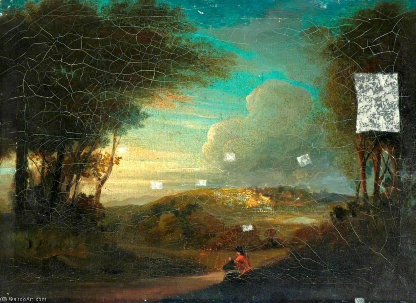 Landscape With Figures — Patrick Branwell Brontë