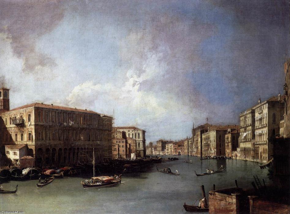 Grand Canal: Looking North From Near The Rialto Bridge — Каналетто