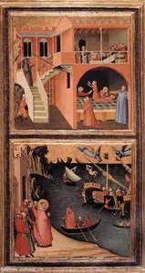 Scenes Of The Life Of St Nicholas — Ambroggio Lorenzetti, International Gothic
