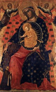 Madonna And Child With Two Votaries — Paolo Veneziano