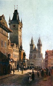 View Of Staromestsky Rynk With The Town Hall And — Václav Jansa