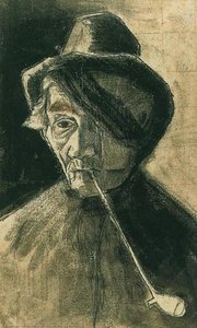 Man With Pipe And Eye Bandage — Vincent Willem Van Gogh, Realism
