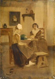 Interior with Two Women