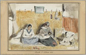 Folio 63, Jewish Women — Eugène Delacroix, Romanticism