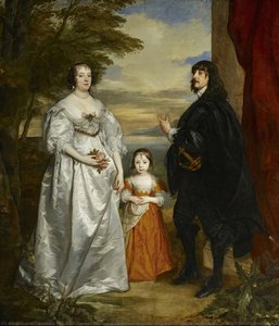 James Stanley, Lord Strange, Later Seventh Earl Of Derby, With His Wife, Charlotte, And Their Daughter — Sir Anthony Van Dyck, Baroque