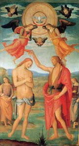 Il Battesimo Di Cristo — Pietro Perugino, Primo Rinascimento