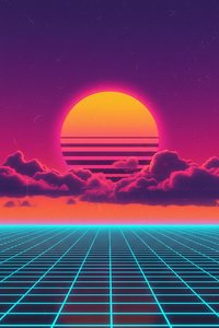 Neon Horizon: The Silicon Solstice — Fabien Fournier, Digital Art