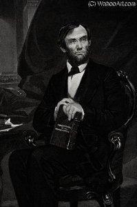 Portrait Of Abraham Lincoln — Alonzo Chappel, Contemporary Realism