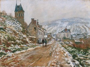 Snow Effect At Vetheuil, — 클로드 모네, Impressionism