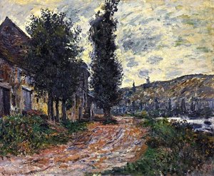 Tow Path At Lavacourt — Claude Monet, Impressionism