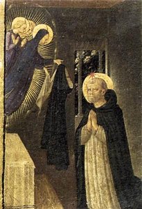 La Virgen Consigna El Hábito A San Domenico — Fra Angelico, Early Renaissance