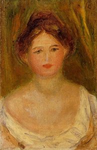 Portrait Of A Woman With Hair Bun — पियरे-अगस्ट रेनॉयर, Impressionism