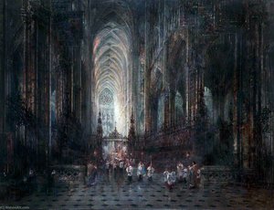 Evening, Amiens Cathedral, France