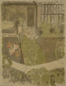 The Garden Outside The Workshop — Jean-édouard Vuillard, Impressionism