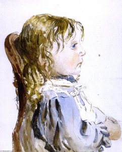 Girl In A Pinafore — David Cox The Elder