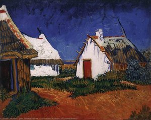 Three White Cottages in Saintes Maries