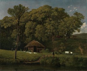 A Barn On The Bank Of A Stream In Gelderland, Wouter Johannes Van Troostwijk, C. 1805 - C. 1810 — Wouter Johannes Van Troostwijk, Romanticism