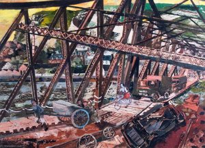 The Break through, France 'Marmalade Bridge', A Railway Bridge Crossing the River Seine at Rouen