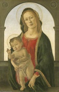 Virgin And Child With A Pomegranate — Боттичелли, Early Renaissance