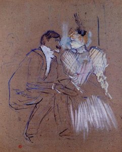 Lucien Guitry And Granne Granier — Henri De Toulouse-lautrec, Post-impressionism
