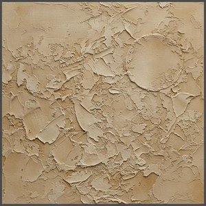 Ecos Fragmentados De La Tierra Antigua En Un Relieve Escultórico Monocromático — David Moreau, Plaster & Texture Art