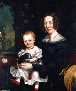 Margaret Erskine Williamson And Her Daughter Jessie — 科内留斯·大卫·克里格霍夫