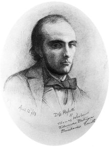 Portrait Of William Rossetti (also Known As Orange) — Dante Gabriel Rossetti, Romanticism