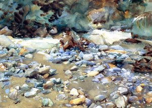 Purtud, Bed Of A Glacier Torrent — Ιωάννης Σινγκέρ Σαρτζέντ, Impressionist Landscape