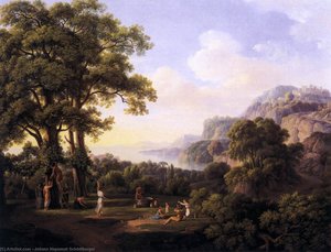 Ideal Landscape: Morning — Johann Nepomuk Schödlberger