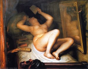 The Novel Reader — Antoine Wiertz, Romanticism