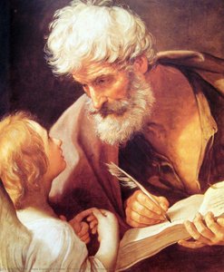 Evangelist St. Matthew And The Angel — Guido Reni, Baroque