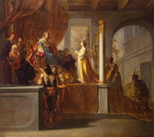 Queen Of Sheba Before Solomon — Nicolaes Knupfer