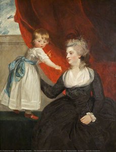 The Honourable Frances Courtenay, Lady Honeywood (b.1763), And Her Daughter — Sir Joshua Reynolds, Neoclassicism