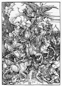 Los 4 Jinetes Del Apocalipsis — Albrecht Dürer, Grabado Del Renacimiento Nórdico