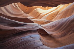 Amber Echoes In The Canyon's Glow — Océane Michel, Impressionism