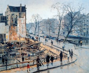 Corner Paleissingel Straat In Amsterdam — Cornelis Vreedenburgh