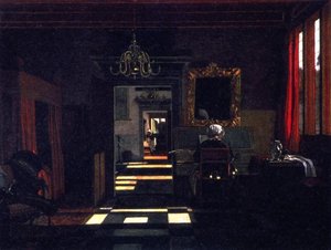 Interior With A Lady Playing The Virginal — Emanuel De Witte, Dutch Golden Age