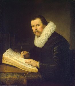 Título Traducido: Retrato De Un Erudito — Rembrandt Van Rijn