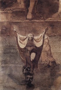 Dante And Virgil On The Ice Of Kocythos — Johann Heinrich Füssli, Romanticism