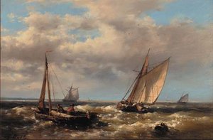 On The Scheldt — Abraham Hulk Senior, Contemporary Realism