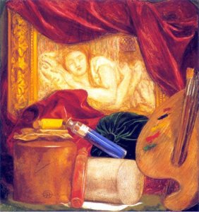 Bottles — डैंटे गैब्रियल रोसेटी, Pre-raphaelite Style