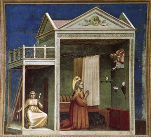Annunciation To St Anne — جوتو دي بوندوني, Proto-renaissance