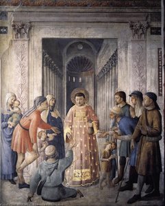 St Lawrence Distributing Alms — Fra Angelico, Early Renaissance