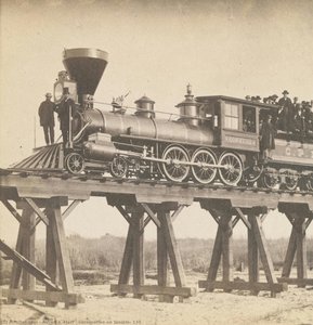Locomotive On Trestle, 135 — Alfred A. Hart