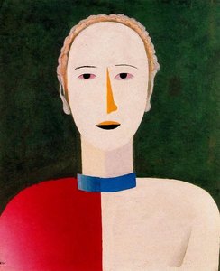 Female Portrait — Kazimir Malevitch, Cubist Style