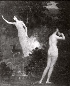Diana, (painting) — Arthur Bowen Davies, Symbolism